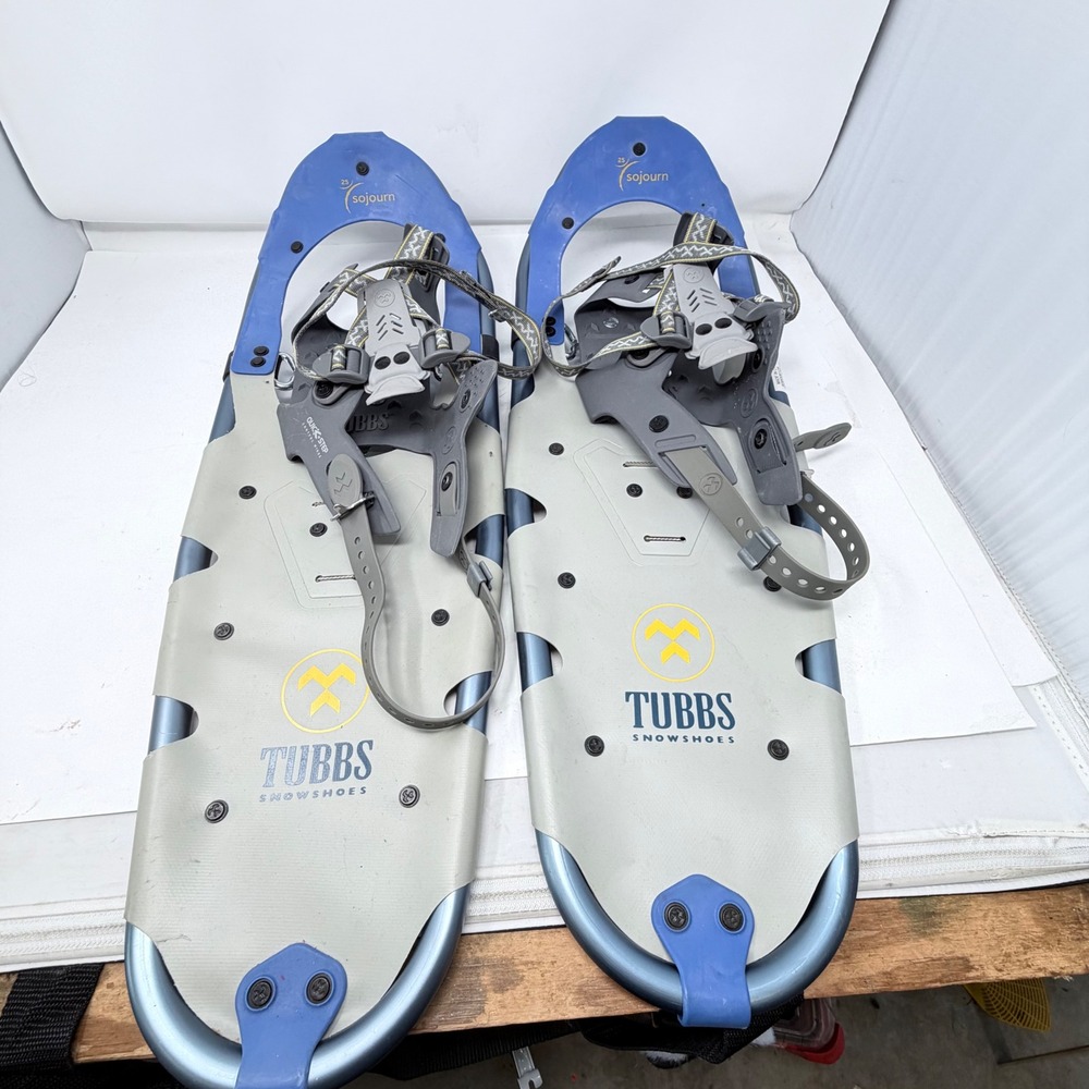 Tubbs‎ Sojourn 25 Snow Shoes Blue Gray Frame Quick Step Bindings Winter Gear